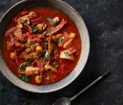 Chorizo and Chicken soup 404 x 346